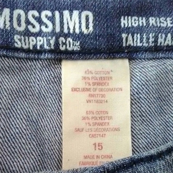 High Rise Floral Jeans Shorts Size 15 - Picture 3 of 4